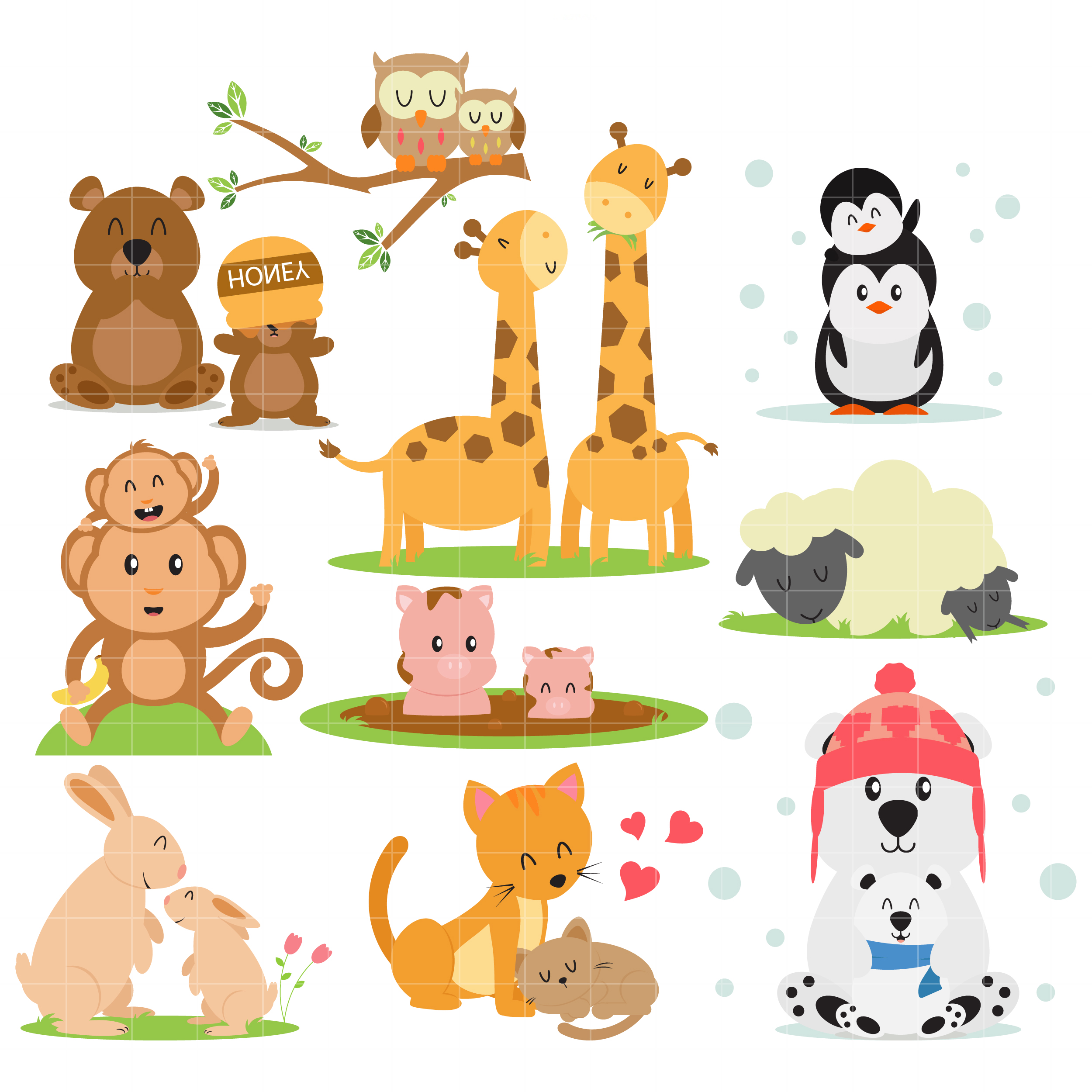 clipart animal families - photo #1